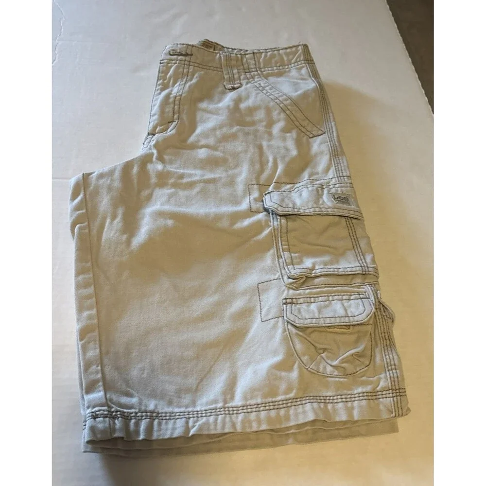 Lee Dungarees Shorts Boys Size 14 Regular Lot Of 2 Loose Cargo Camo Beige